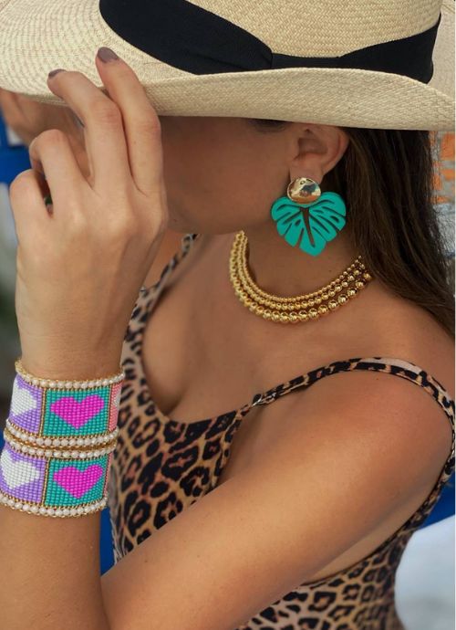 aretes en acrilico
