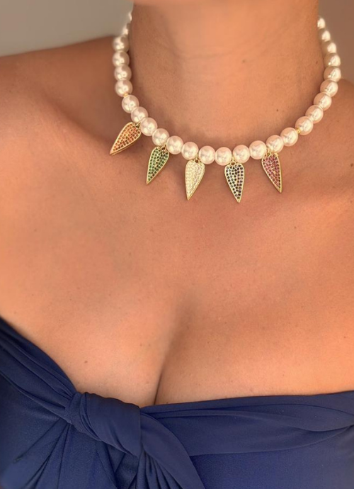 Collar corazones