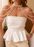 Body chain perlas.