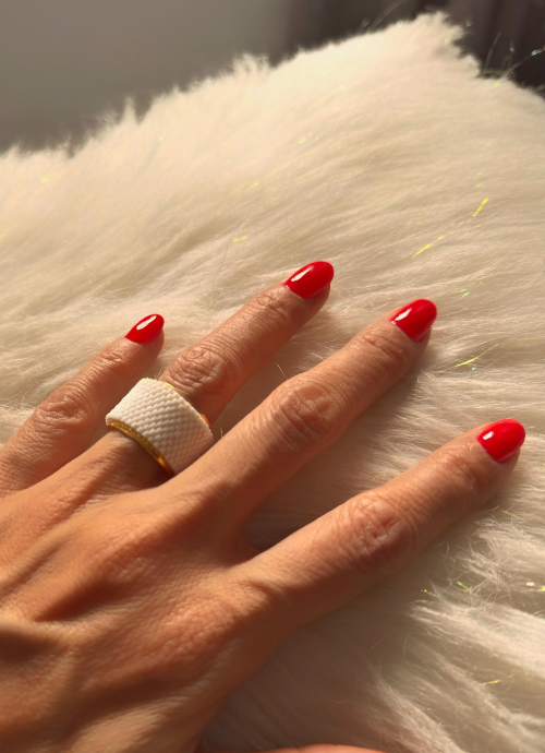 Anillo argolla miyuki.