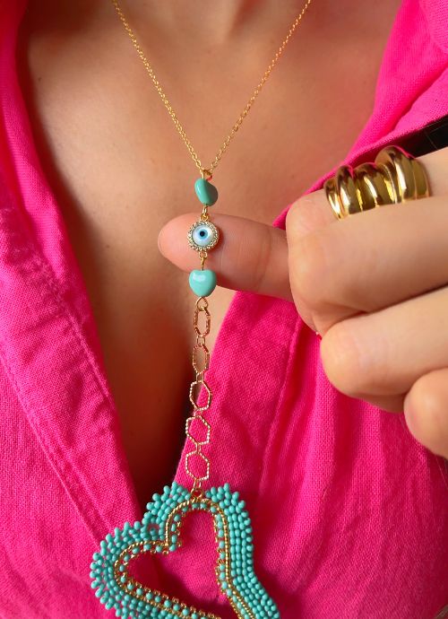 collar azul ojo turco