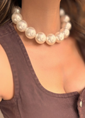 Aro maxi perla.