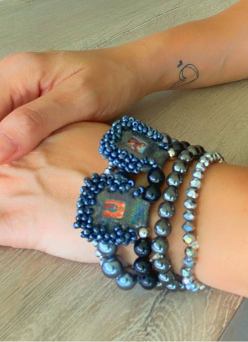 manilla de cristales