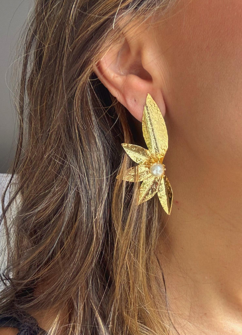 Arete margarita perla.